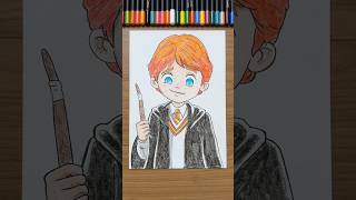 Vejam que incrível o desenho do Gui com o giz de cera arte desenho harrypotter acrilex music [upl. by Adlesirg606]