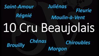 How to Pronounce 10 Cru Beaujolais  Best of French Wine Pronunciation [upl. by Ulrike]