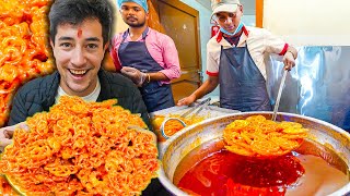 10 Nepali STREET FOODS in Kathmandu CRAZY Spicy Pakora TIP TOP Jeri  Tharu Food in Nepal [upl. by Perpetua]