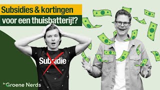 Thuisbatterij kopen ALLE FINANCIËLE VOORDELEN op een rijtje [upl. by Rehpotisrhc]