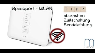 Speedport WLAN abschalten Zeitschaltung Sendeleistung  Elektrosmog Tipp [upl. by Ahsika572]