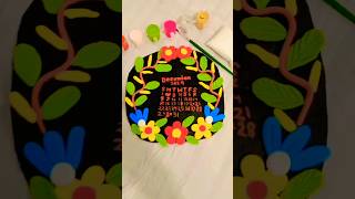 How to make clay calendar diy claycalender clayhandcrafts clayartidea clayart viralshorts [upl. by Nor]