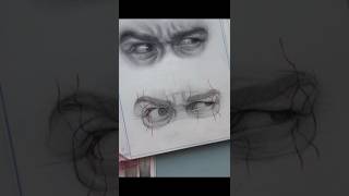 Eye Portrait Painting For Beginners । portrait painting sketch shortsart pencildrawing [upl. by Nnylamme]