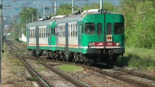 20150419 Transiti di ALn 668 alla stazione di San ZenoFolzano Brescia [upl. by Royd]