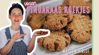 Deze makkelijke en knapperige VEGAN PINDAKAAS KOEKJES zijn echt verslavend lekker [upl. by Iru]