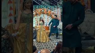 Cute Bride amp Groom dance to biwino1 bridegroomdance sangeetdance theneverendingdesire [upl. by Chemosh]