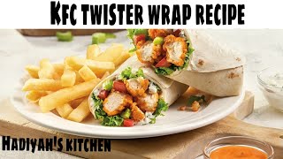 How to make Kfc Chicken twister  Kfc twister wrap recipe easy Crispy chicken wrap [upl. by Carson]