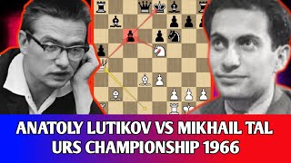 Mikhail tal vs Anatoly Lutikov🔥URS championship 1966Chess Talk bangla [upl. by Charmine]