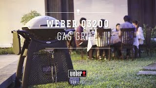 Weber Q 3200 Gas Grill  Unique Smoky Flavors [upl. by Ociram979]