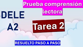 PRUEBA LECTURA TAREA 2 RESUELTA PASO A PASO [upl. by Mireielle]