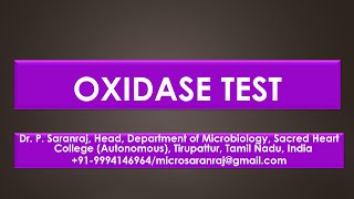 Oxidase test [upl. by Radke]