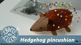 How to make a pincushion that looks like a hedgehog  Sewing tutorial [upl. by Nitaf]