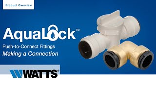 How to ConnectDisconnect AquaLock Fittings [upl. by Olli]