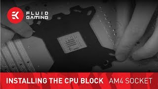 CPU water block installation  AMD AM4 Socket Motherboards [upl. by Cummins]