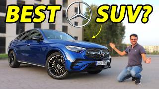 allnew Mercedes GLC Coupé 300 AMGLine driving REVIEW [upl. by Puglia]