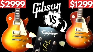 EPIPHONE 1959 LES PAUL vs REAL GIBSON [upl. by Adnole]