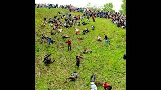 Cheese rolling race of England [upl. by Ydnak]