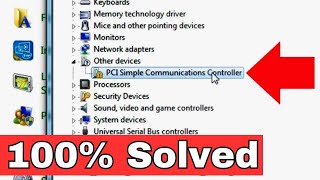 How to Fix PCI Simple Communications Controller Driver Error in Windows 7 810  Any Problem Solved [upl. by Eleazar]