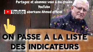 ahmedaberkane officiel On passe à la liste des indicateurs [upl. by Purcell]