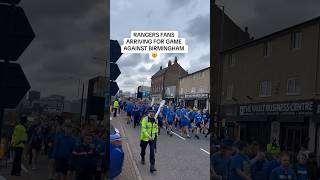 Rangers fans arriving for match against Birmingham City 🤯 rangersfc bcfc [upl. by Omor]