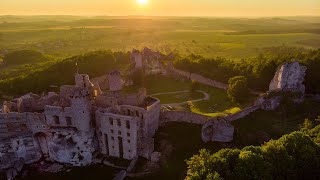 Sodden Castle from Witcher  Ogrodzieniec Poland Medieval Castle in 4K [upl. by Gabriela]