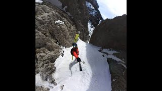 SCI ALPINISMO estremo torri del Vajolet canale torre Winkler [upl. by Most]