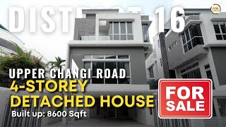 Singapore Landed Property Home Tour  Brand New Freehold  4 Storey Detached House  District 16 [upl. by Einhapets]