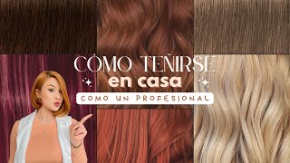 Cómo pintarte el cabello desde CASA como todo un PROFESIONAL✨  Abril Guerra [upl. by Alaaj]