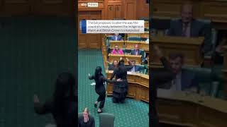 New Zealand parliament suspended after Haka protest [upl. by Tench]