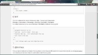 CSS Font Özellikleri [upl. by Isador789]