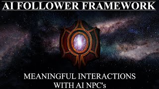 Skyrim AI Follower Framework Overview [upl. by Lilybelle]