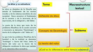 MACROESTRUCTURA TEXTUAL  EL TEMA Y SUBTEMA [upl. by Lsiel]