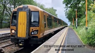 172216172332 arrives and departs Rowley Regis Train Station [upl. by Okramed324]