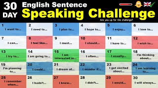 The 30Day English Sentence Speaking Challenge [upl. by Margarida]