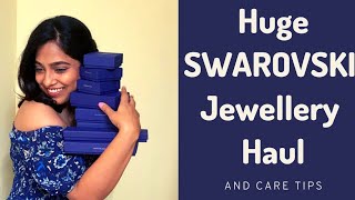 My Jewellery collection  Swarovski haul  SWAROVSKI jewelry care [upl. by Ikcir528]