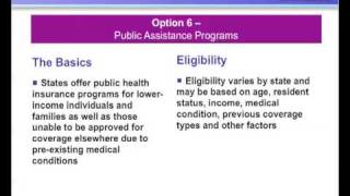 Public Health Insurance Programs PART 6 [upl. by Hannaoj]