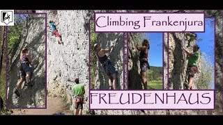 Climbing in Frankenjura at Freudenhaus  Klettern im Frankenjura [upl. by Yordan195]