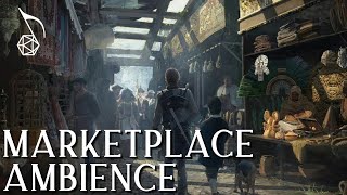 Marketplace Ambience  Medieval Fantasy  DampD amp RPG Soundscape for Streaming or Playing at Home [upl. by Aytida]