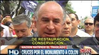 C5N  INFORME CRUCES POR EL MONUMENTO A COLON [upl. by Yellac]