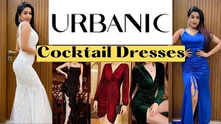 Cocktail PARTY Dresses from URBANIC 👗💃🏻 super classy  TRYON  gimaashi [upl. by Bartholomew797]