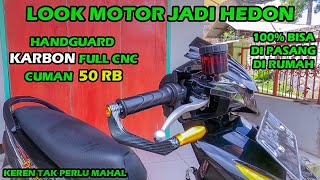 Cara Pasang amp Review HandGuardProguard Karbon Full Cnc Bisa Di Semua Motor [upl. by Bertine]