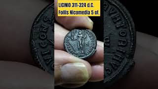 Licinivs 311324 AD Nicomedia 5 officecoin monedasclasicas [upl. by Yelda]