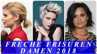 Aktuelle freche damen kurzhaarfrisuren 2018 [upl. by Ellehcin]