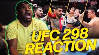 UFC 298 Fight Reactions [upl. by Norwood]