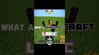 What a minecraft logic 😨🗿 foryou minecraft [upl. by Ylrevaw]