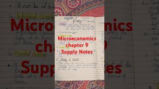 Class 11th microeconomics chapter 9 Supply Notes studymaterial class11 economics supply notes [upl. by Oilenroc]