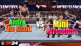 Andre The Giant vs 19 Mini Wrestlers The Ultimate Size Mismatch [upl. by Lazor]