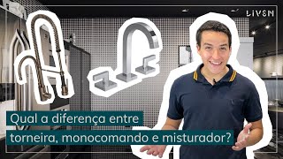 TORNEIRA MISTURADOR ou MONOCOMANDO qual escolher [upl. by Afirahs]