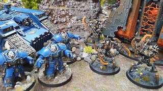 Luetin09 vs Winters SEO Warhammer 40k battle report [upl. by Wilde]