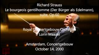 Richard Strauss Le bourgeois gentilhomme  Lorin Maazel HD 1080p  Audio video [upl. by Ateiram]